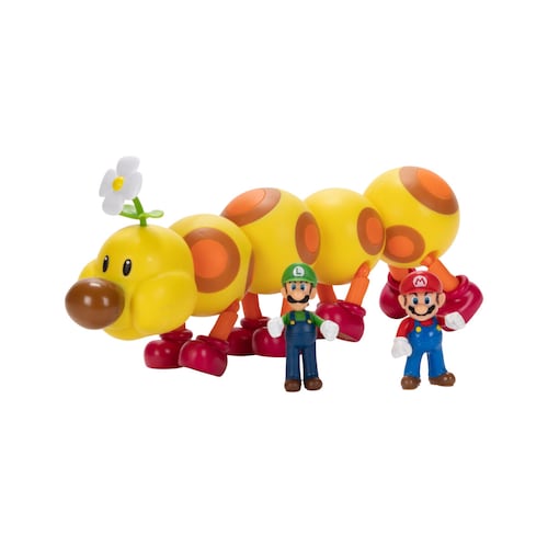 Set de 3 Figuras de Mario, Floruga y Luigi Jakks Pacific