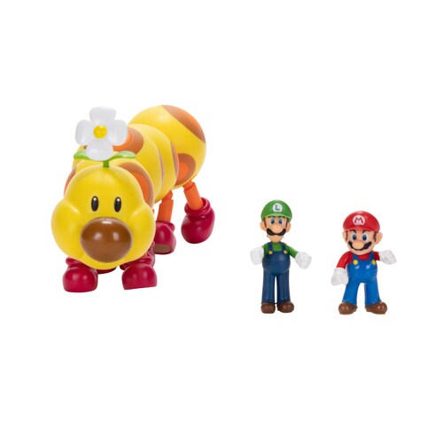 Set de 3 Figuras de Mario, Floruga y Luigi Jakks Pacific