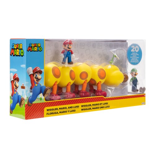Set de 3 Figuras de Mario, Floruga y Luigi Jakks Pacific