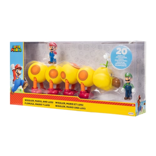 Set de 3 Figuras de Mario, Floruga y Luigi Jakks Pacific