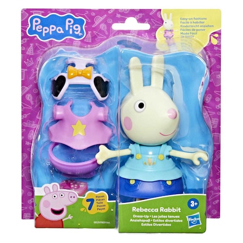 Peppa Pig Muñeca Estilos Divertidos Rebeca Liebre