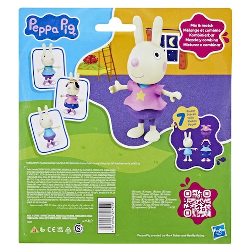 Peppa Pig Muñeca Estilos Divertidos Rebeca Liebre