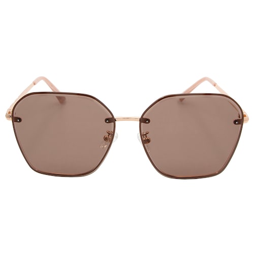 Lentes de Sol Cuadrados Westies Dorados para Mujer