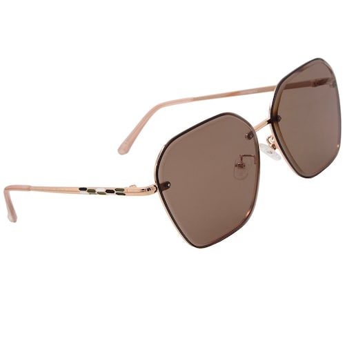 Lentes de Sol Cuadrados Westies Dorados para Mujer