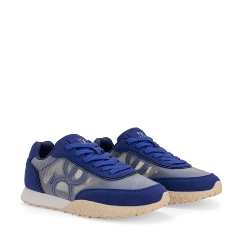 Tenis Casual con Mesh Cloe Azul 2Czv25008El