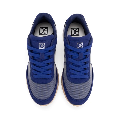 Tenis Casual con Mesh Cloe Azul 2Czv25008El