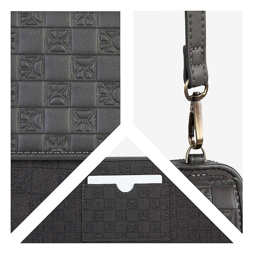 Billetera Hibrida Cloe Gris para Mujer