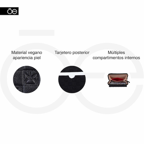Billetera Hibrida Cloe Gris para Mujer