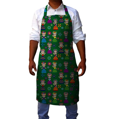Mandil para Cocina Frida Verde Tonali