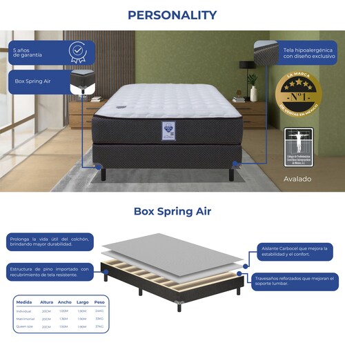 Box Matrimonial Personality Spring Air