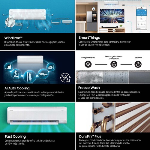 Mini Split Samsung Windfree Inv  220V  22000Btu Fc