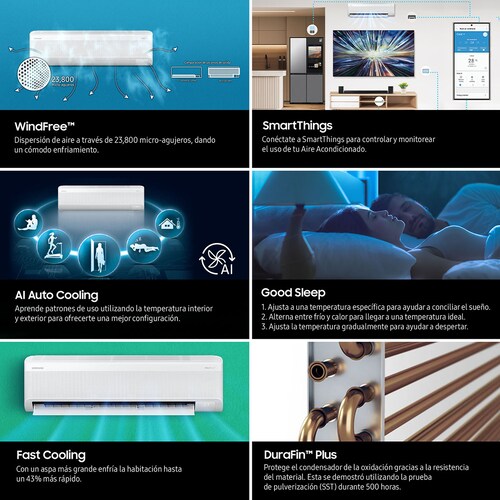 Mini Split Samsung Windfree Inv 220V 21000Btu Sf