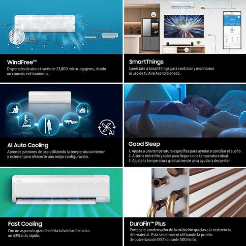 Mini Split Samsung Windfree Inv 220V 12000Btu Sf