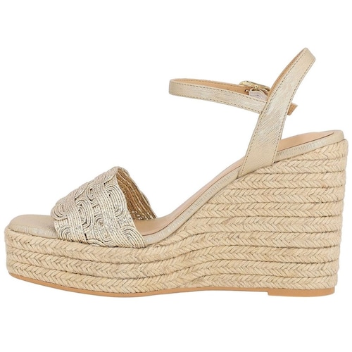 Sandalias Blancas Con Hebilla Doble Y Suela Bios Xti