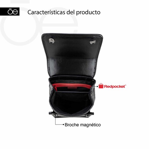 Bolso Backpack Cloe Negro para Mujer