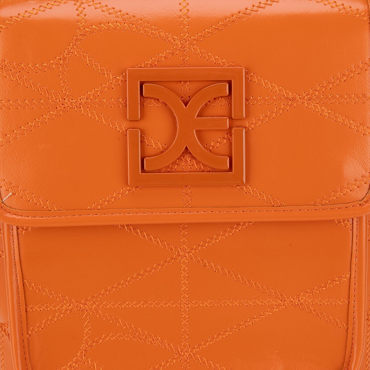 Cloe-Bolso Backpack In Color Naranja/Orange With Dusty NWT Mochila Cloe con Charm Decorativo color Naranja main image 4