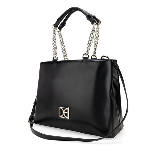 Bolso Satchel Cloe Negro para Mujer