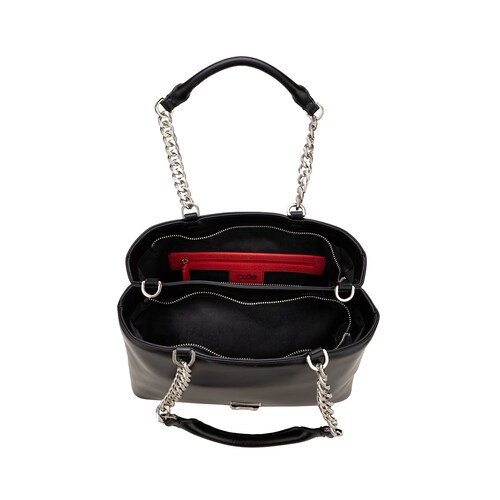 Bolso Satchel Cloe Negro para Mujer