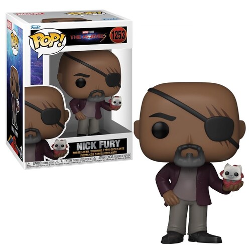 Funko Pop Marvel: The Marvels - Nick Fury con Flerkitten
