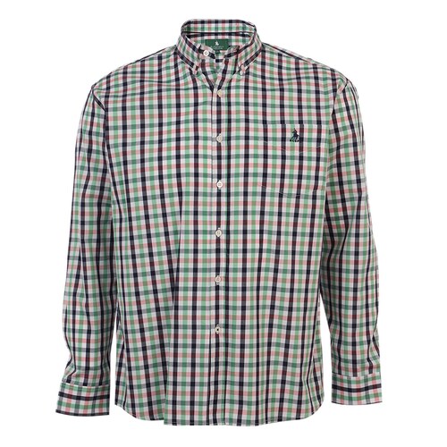 Camisa Polo Club a Cuadros para Hombre Plus