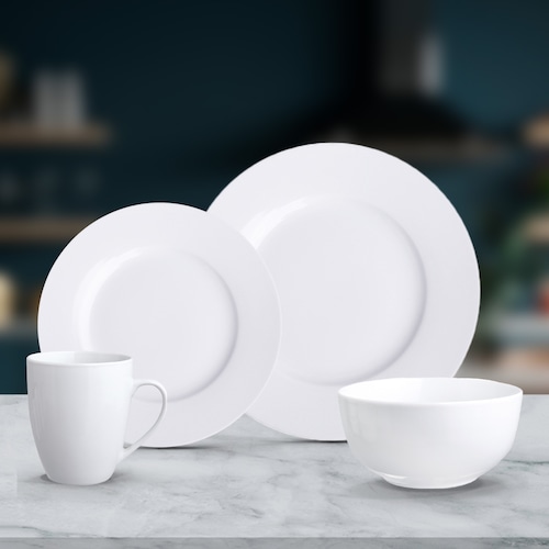 Vajilla Porcelana 16Pz Quebec Chefmaker
