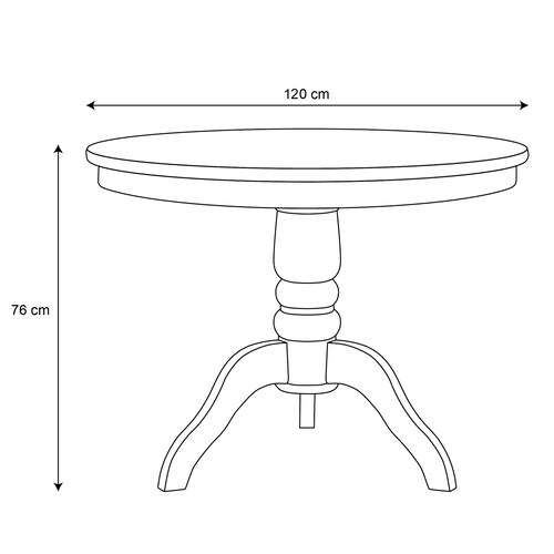 Vintage Home Mesa de Comedor para 4 Personas Ischia