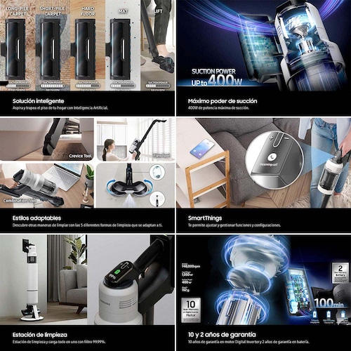 Aspiradora Samsung Bespoke Jet Ai Ultra Stick