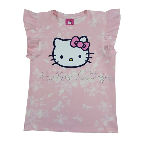 Playera Manga Corta Hello Kitty para Niña