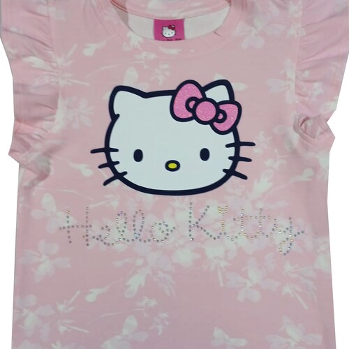 Playera Manga Corta Hello Kitty para Niña