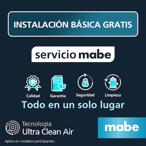 Minisplit Mabe 12000 Btu Frío Y Calor 220V Blanco Mmt12Hdbwcam2