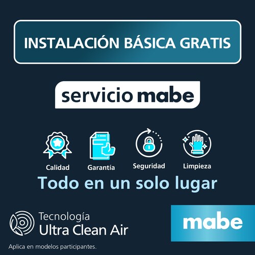 Minisplit Mabe 18000 Btu Solo Frío 220V Blanco Mmt18Cdbwcam1