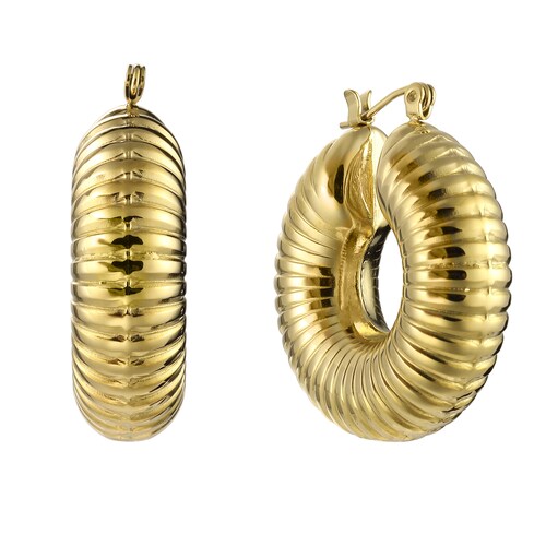 Aretes Dorados Enso para Mujer