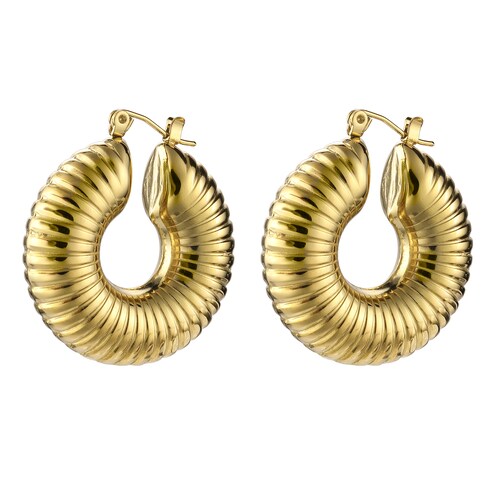Aretes Dorados Enso para Mujer