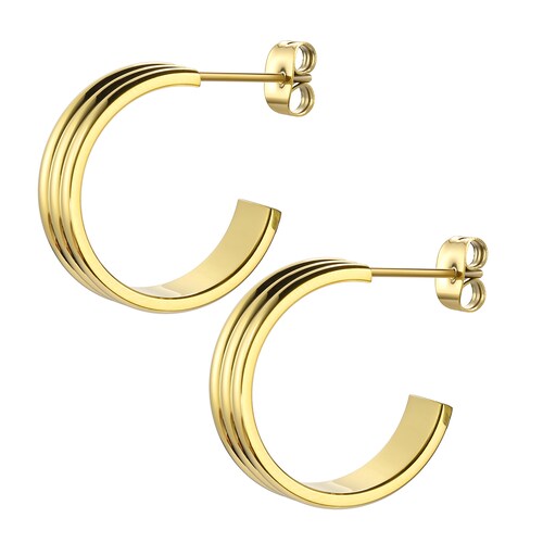 Aretes Dorados Enso para Mujer