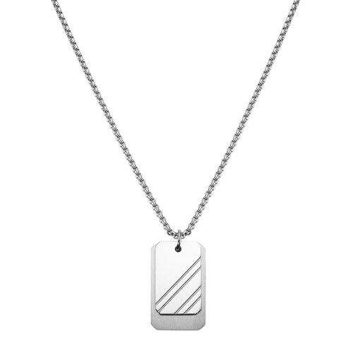 Collar Color Plateado Enso Men