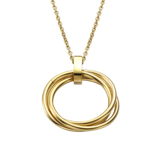 Collar y Dije Aros Dorados Enso para Mujer