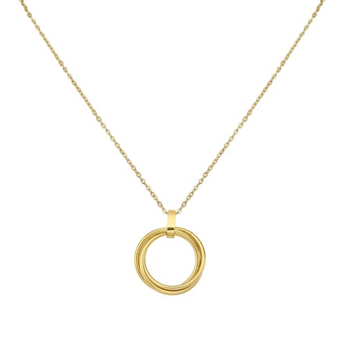 Collar y Dije Aros Dorados Enso para Mujer