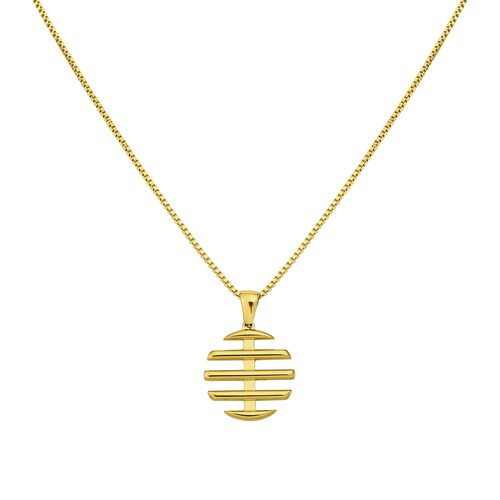 Collar y Dije Dorados Enso para Mujer