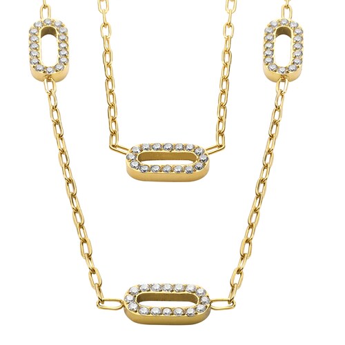 Collar con Dije de Eslabones Dorado Enso para Mujer