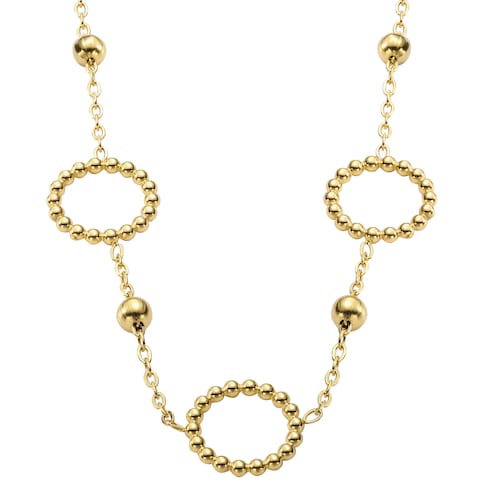 Set Collar Aretes Dorado Enso para Mujer