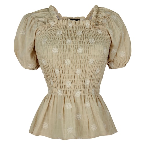 Blusa Floral Enresortada Just By Basel para Mujer Petite