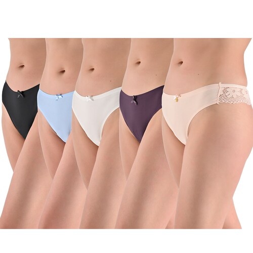 5 Pack Tanga Daisy Fuentes para Mujer