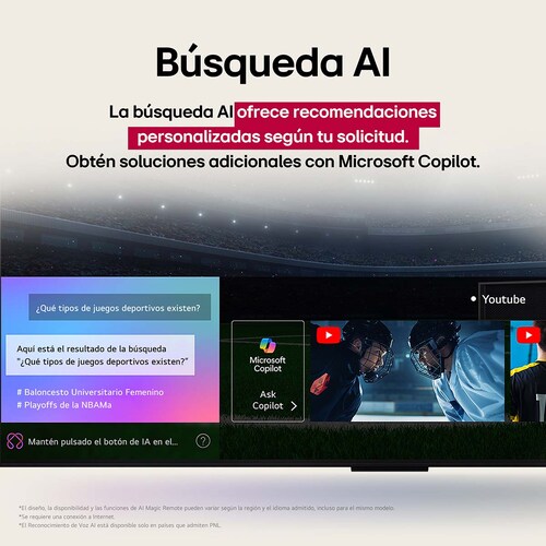 Pantalla 65 Pulgadas LG Nanocell Ai Nano80 4K Smart Tv