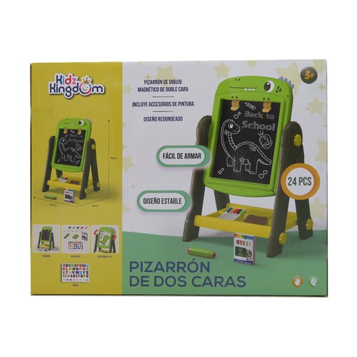 Tablero Dibujo Magnetico Doble Cara de Dinosaurio