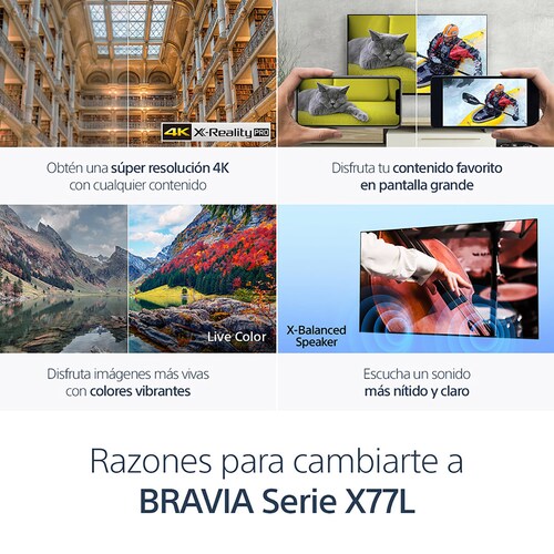Pantalla 43 Pulgadas Sony 4K Google Tv Kd-43X77L