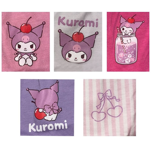 5 Pack Calzones de Kuromi Hello Kitty para Niña