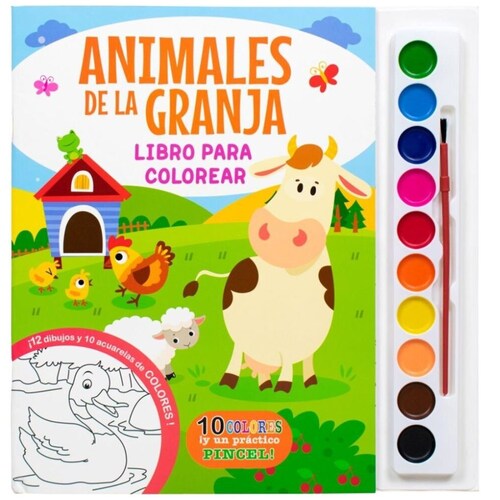 Libro Didáctico para Colorear: Animales de la Granja