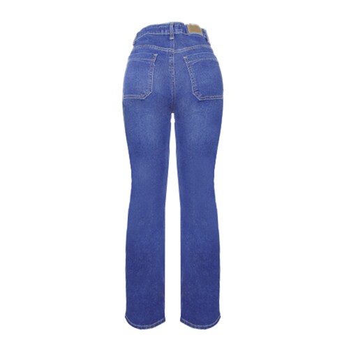 Jeans Recto Bolsas Tipo Parche Mussa para Mujer Junior