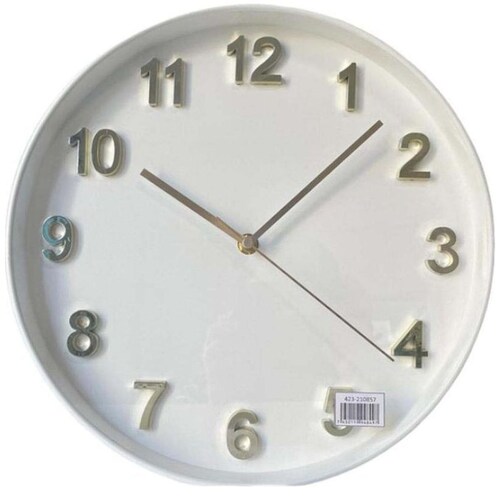 Reloj Pared Plástico Blanco Concepts