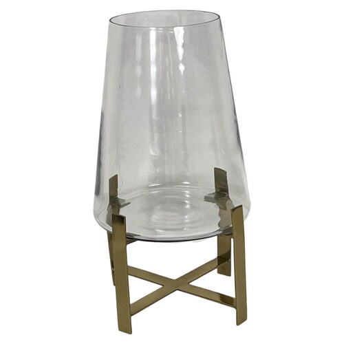 Portavelas Base Acero Vidrio Concepts